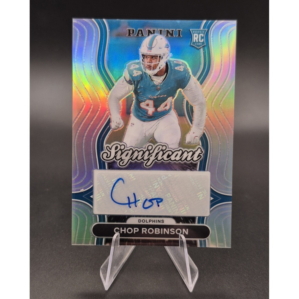 2024 Prizm Chop Robinson #SS-CRN Significant Signatures Silver (AU, RC) Dolphins